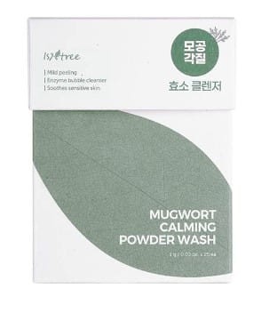 Isntree - Mugwort Calming Powder Wash - Zestaw Saszetek z Pudrem do Mycia Twarzy - 1g x 25szt.jpg
