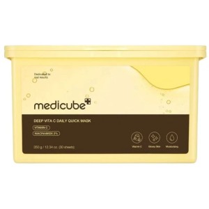 Medicube Deep Vita C Daily Quick Mask 30 szt - Rozświetlające Maski do Twarzy w Płachcie - 30szt