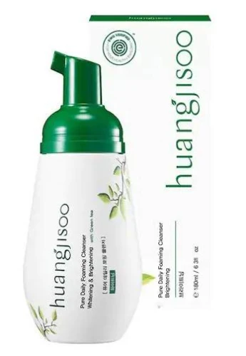 Huangjisoo Pure Dialy Foaming Clanser Brightening – Rozświetlająca pianka do mycia twarzy 180 ml