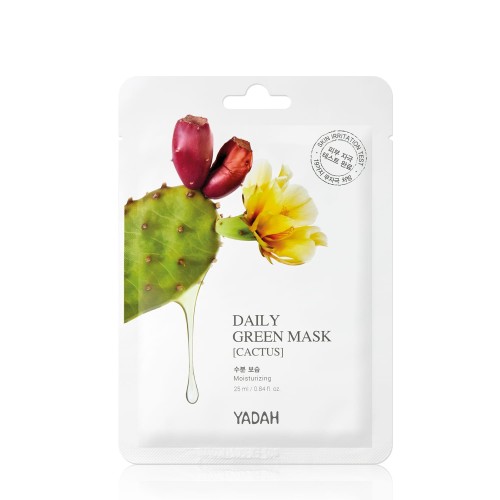 Yadah Daily Green Mask-cactus - Maska w Płachcie z Wyciągiem z Kaktusa 25 ml