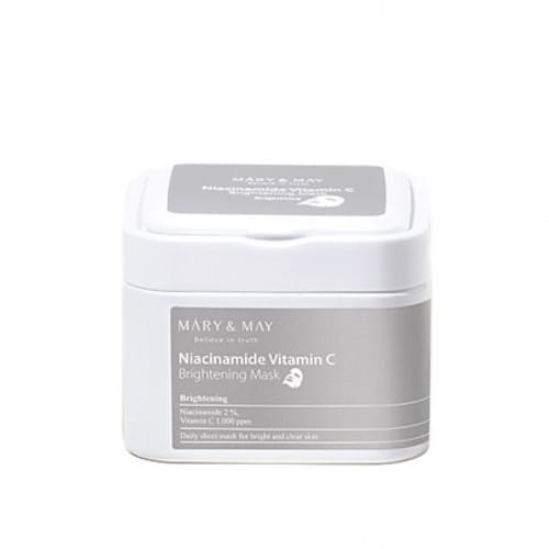 Mary&amp;May Niacinamide Vitamin C Brightening Mask - Zestaw Rozjaśniających Masek do Twarzy - 30szt..jpg