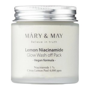 Mary&May Lemon Niacinamide Glow Wash off Pack  125 g - Glinkowa Maska Rozjaśniająca 125g