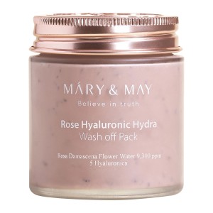 Mary&May Rose Hyaluronic Hydra Wash off Pack 125 g - Nawilżająca Maska z Białą Glinką 125g